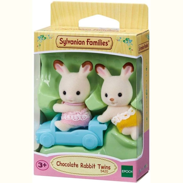 sylvanian - jumeaux lapin chocolat