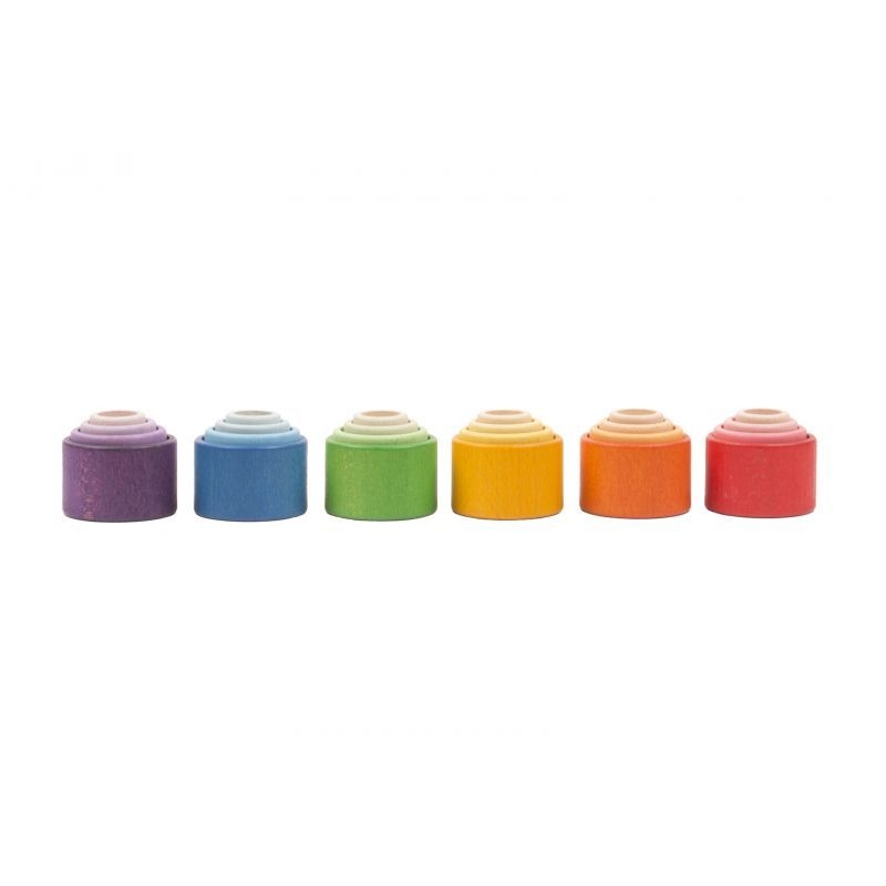 24 bols gigognes arc en ciel grapat