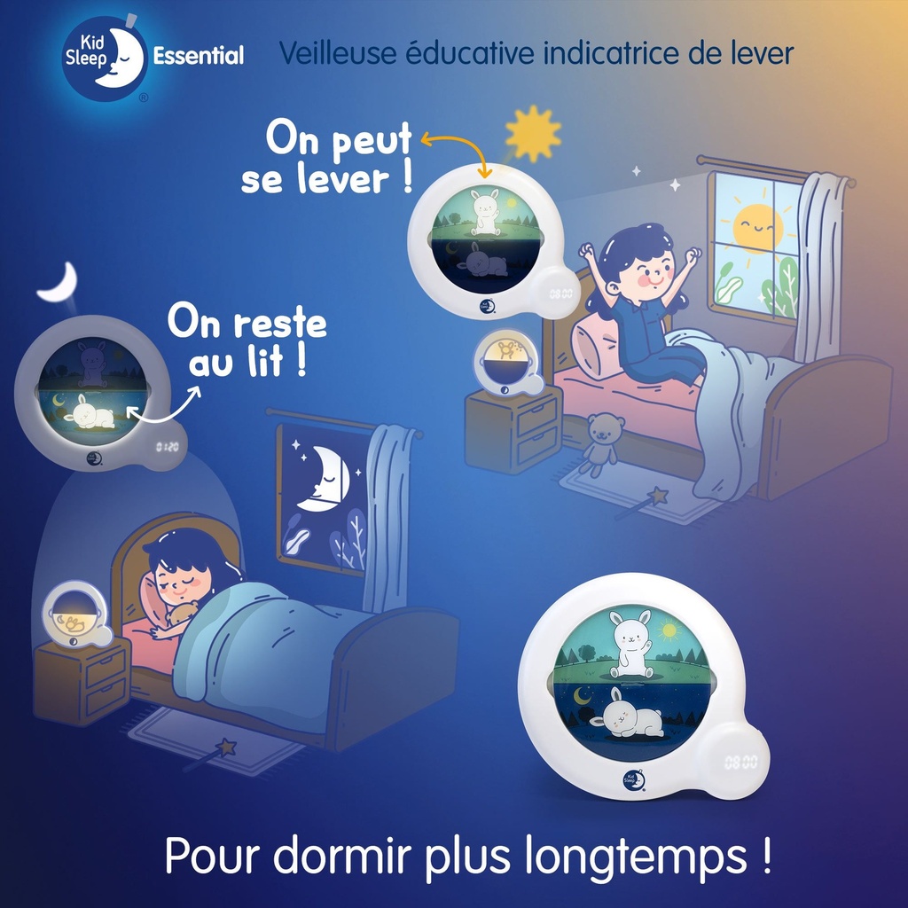 [Pabobo-Ck0042-ksce-white] kid Sleep - Veilleuse éducative