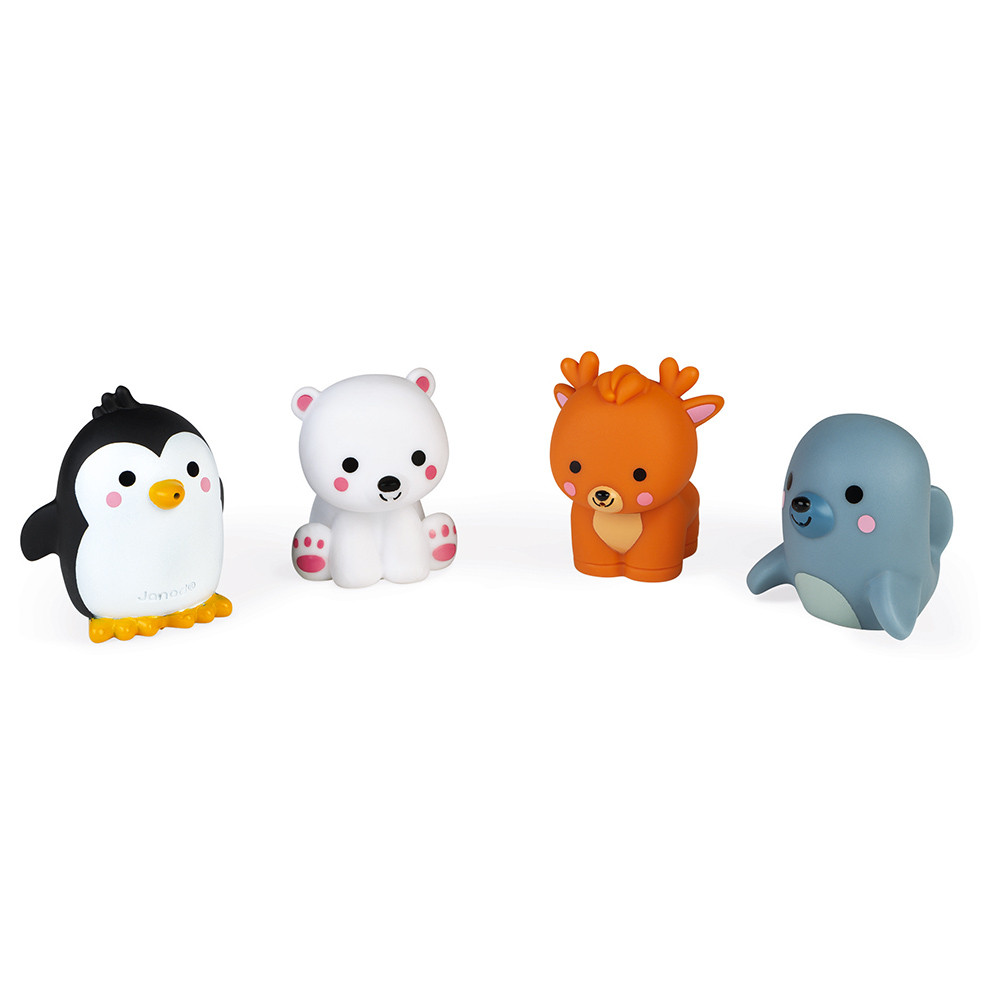 4 gicleurs de bain animaux