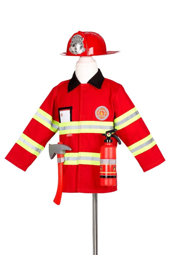 [PHANINE-100847] Déguisement de pompier + accessoires 4-7 ans
