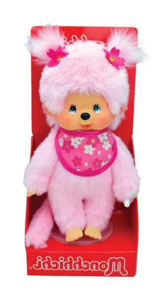 monchhichi - fille fleur de cerisier rose 20cm