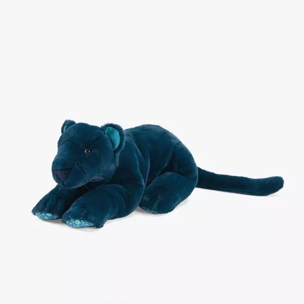 Peluche grande panthère bleue (80cm) - tout autour du monde