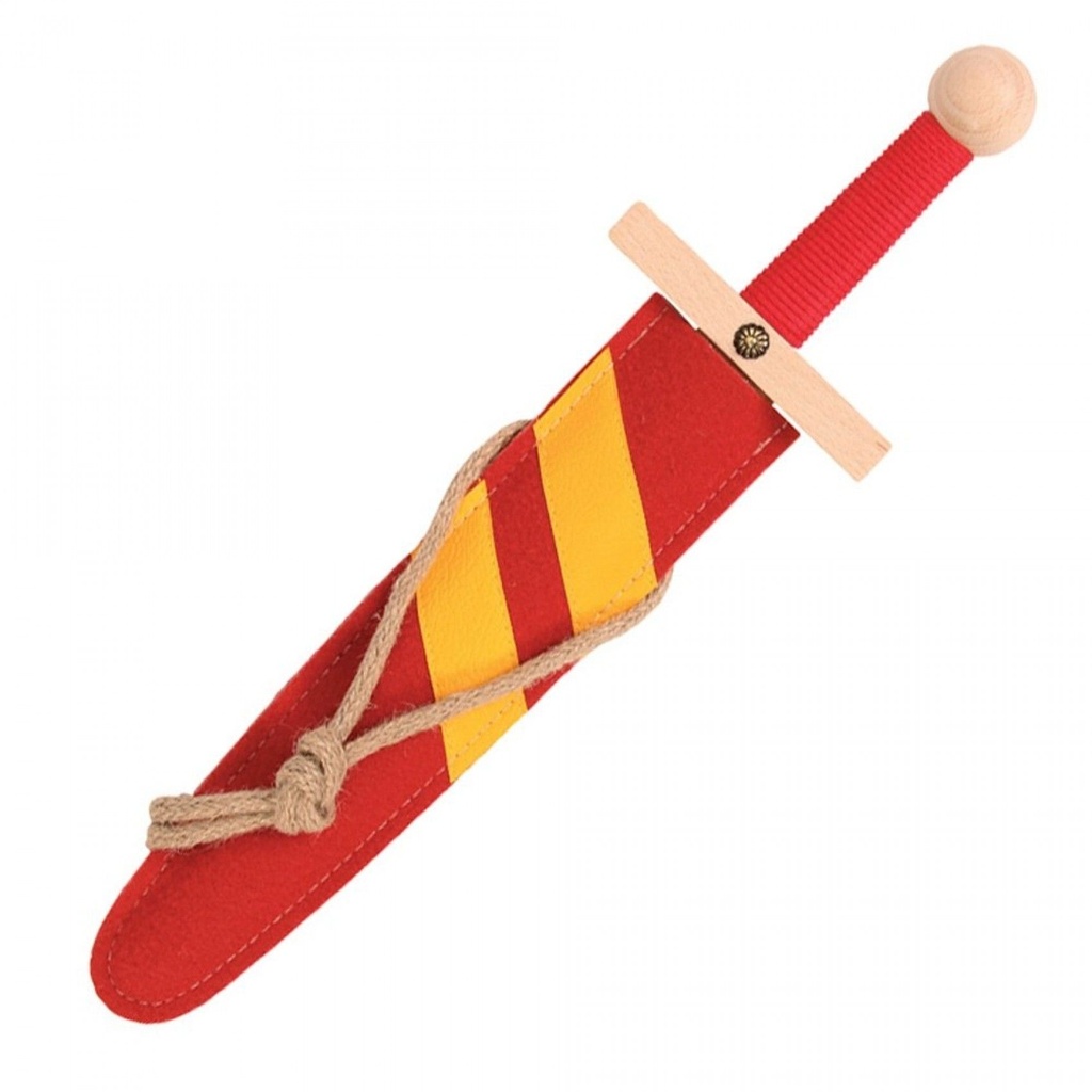 epee et fourreau lancelot rouge 60cm