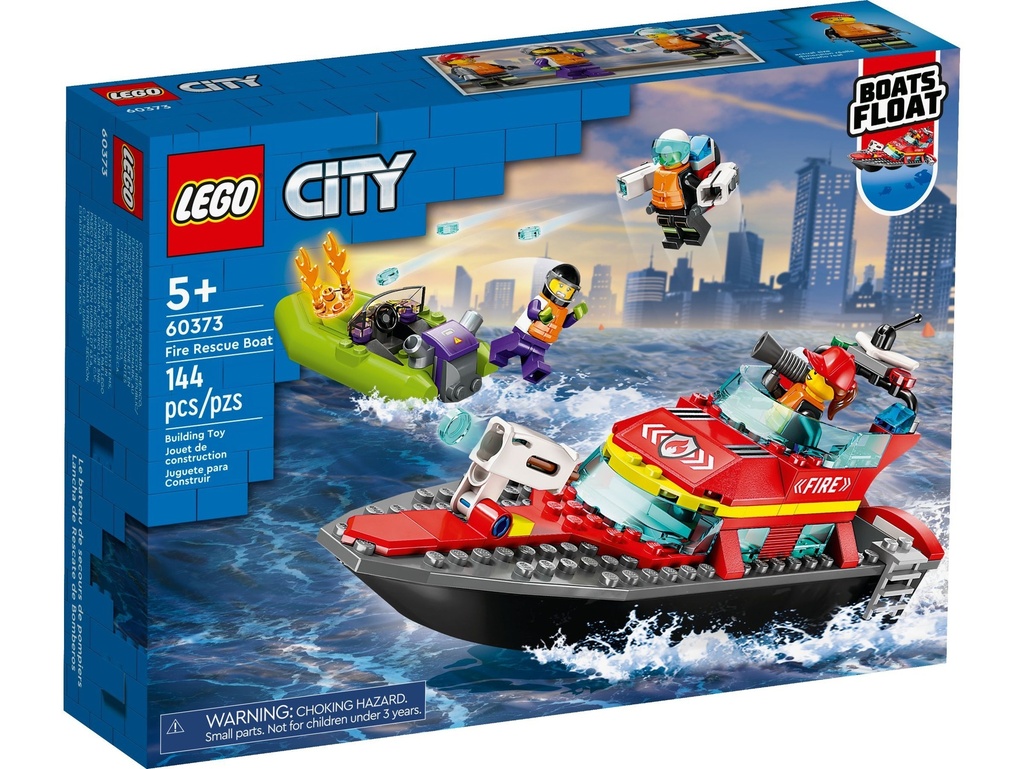 Lego city - Le bateau de sauvetage des pompiers-lego city