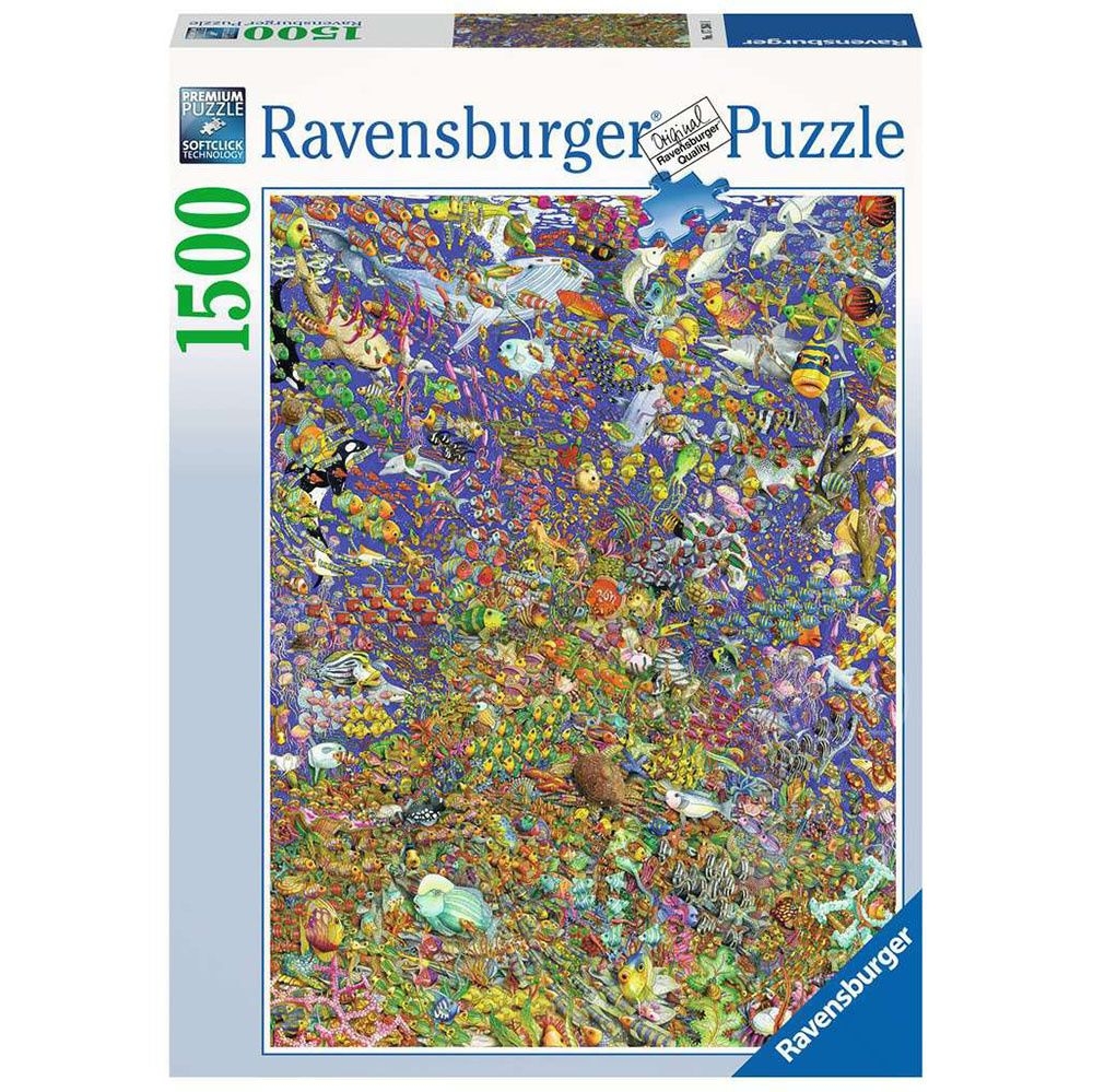 Puzzle 1500pcs - poissons colorés