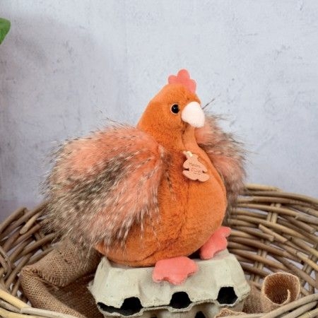 doudou les poulettes pm orange