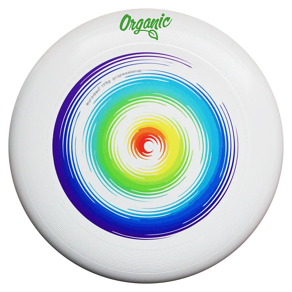 frisbee - eurodisc 175gr ultimate 100%organic - rainbow