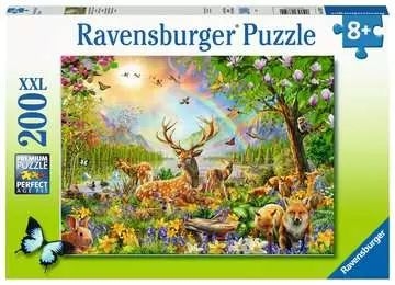 Puzzle XXL 200 pces - Famille de cerfs et autres animaux