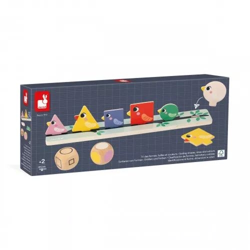 [JURATOYS-j05089] Tri des formes, couleurs et tailles - Les oiseaux