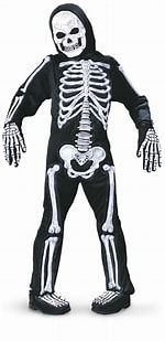 Déguisement squelette phosphorescent 3-4 ans