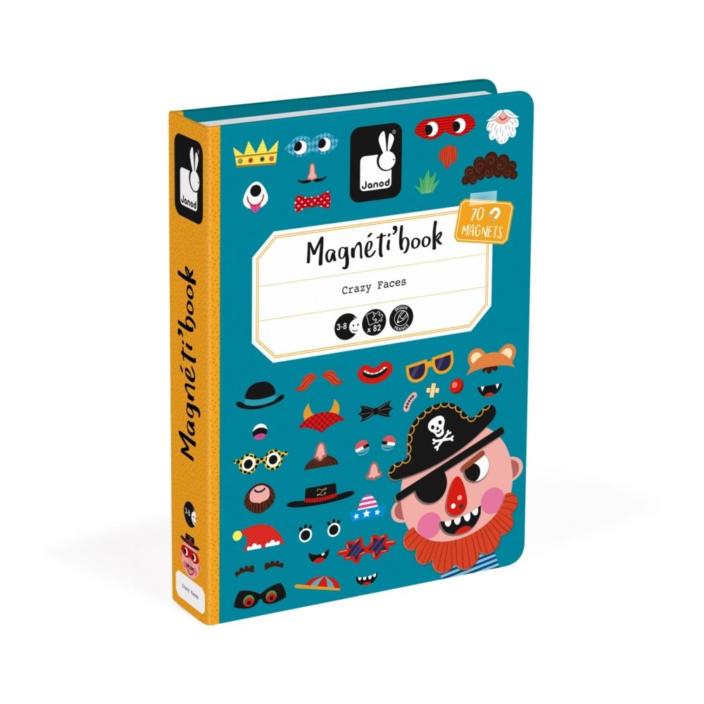 [JURATOYS-J02716] Magneti'book - Crazy faces garçon