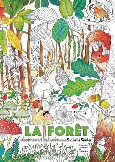 La forêt - livre a colorier