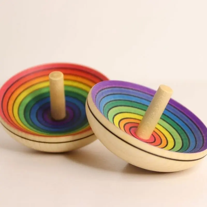 Toupie UFO arc-en-ciel