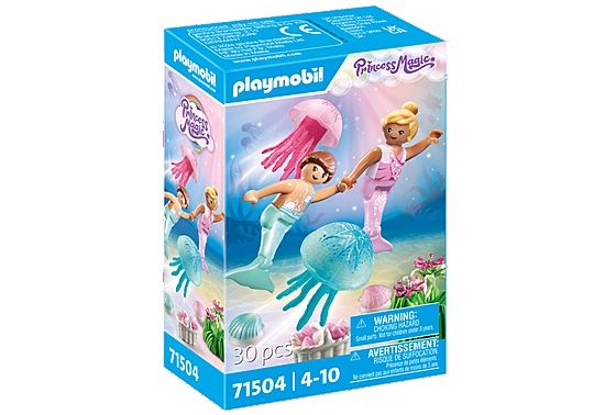 71504 - Enfants sirène avec méduses et coquillages