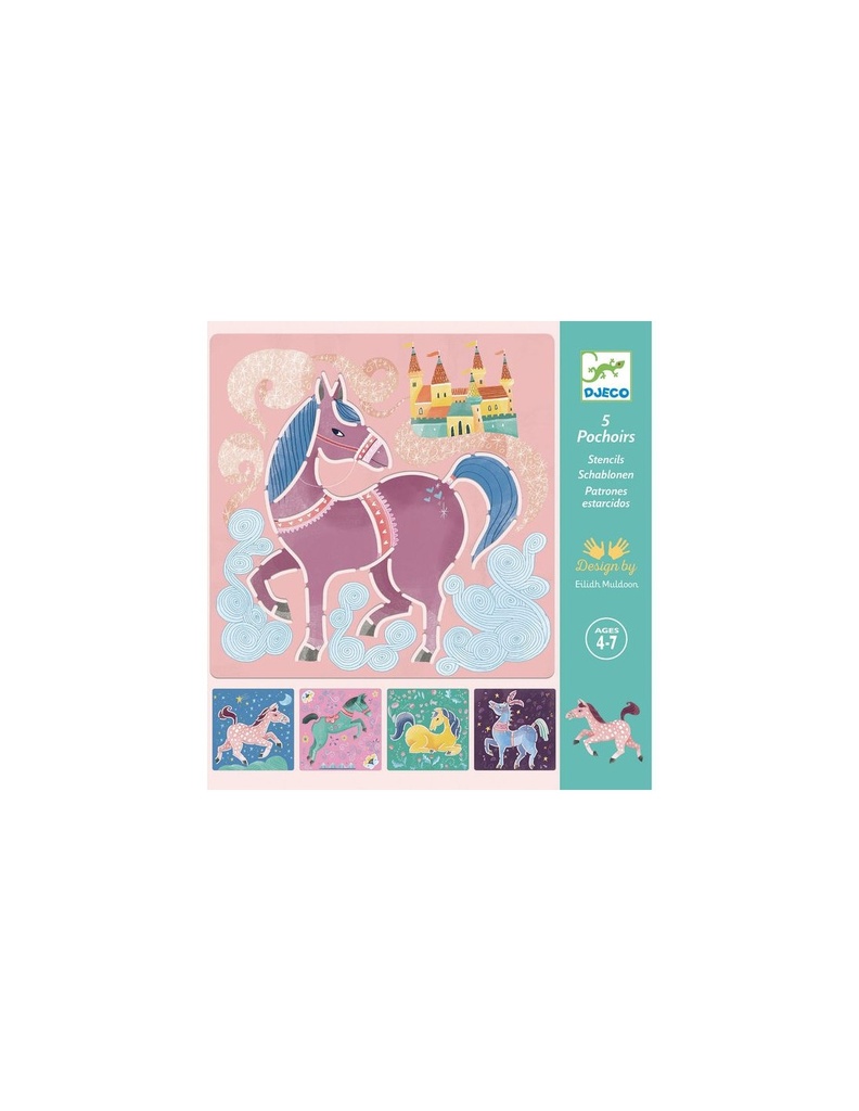Pochoirs - Chevaux