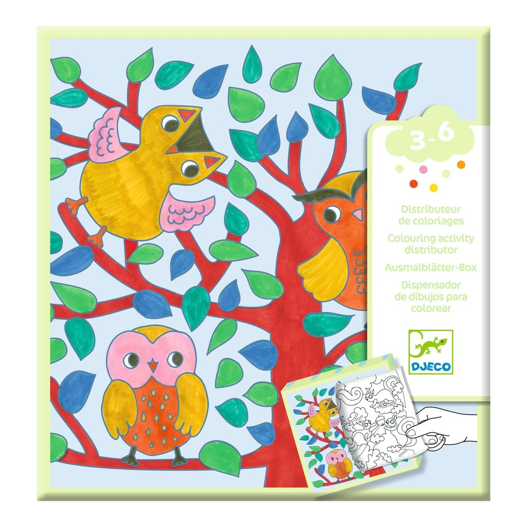 Bricolage - distributeur de coloriages - Forêt