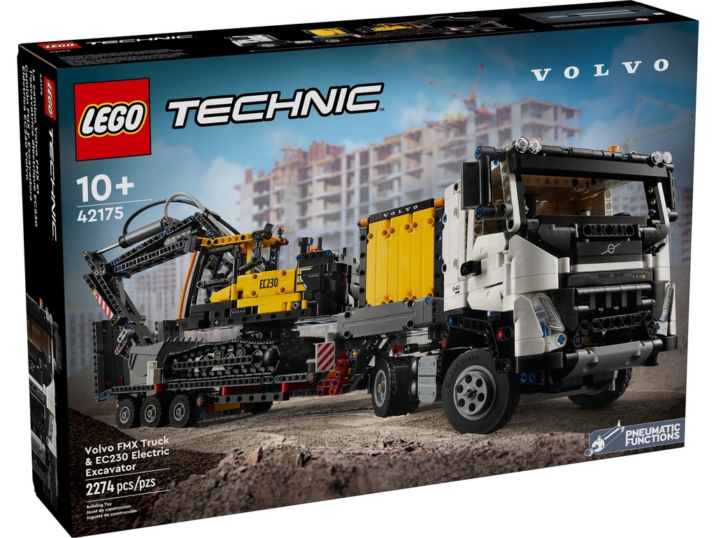 Lego Technic 42175 - Camion Volvo FMX Et Pelleteuse électrique EC230
