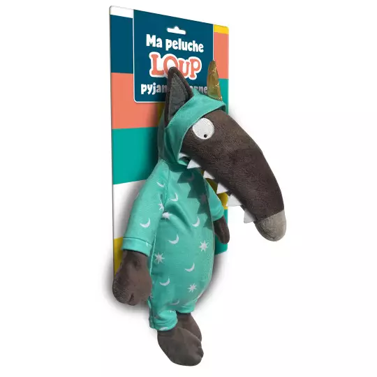 Ma peluche loup habillée - Pyjama licorne