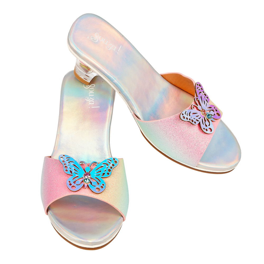 Mules à talon Ophelie, arc-en-ciel papillon taille 27/28