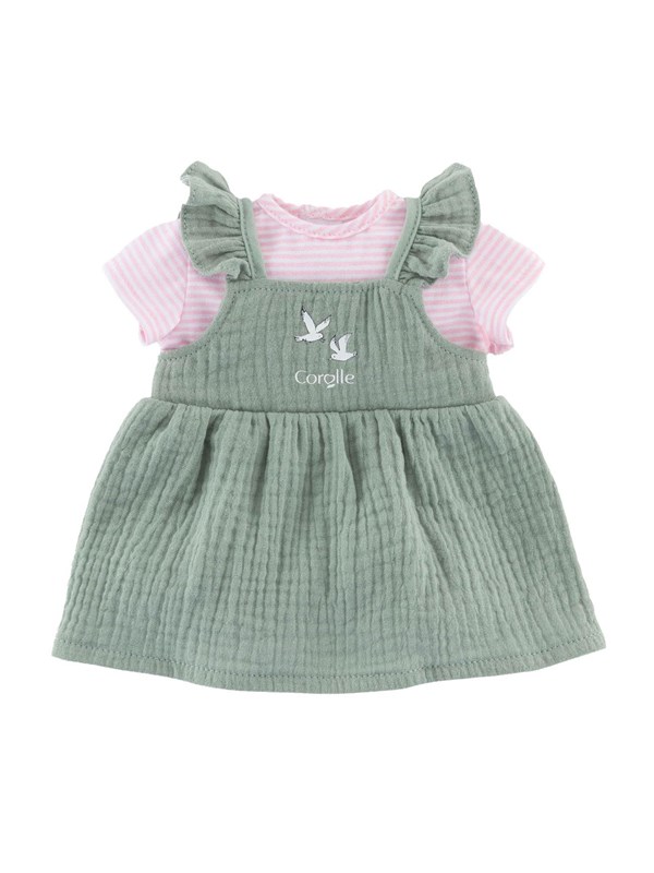 Robe à volants et T-Shirt Bords de Loire - poupon 30 cm 