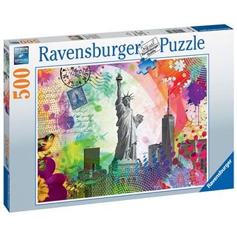 123687 Puzzle 500 p - Carte postale de New-York