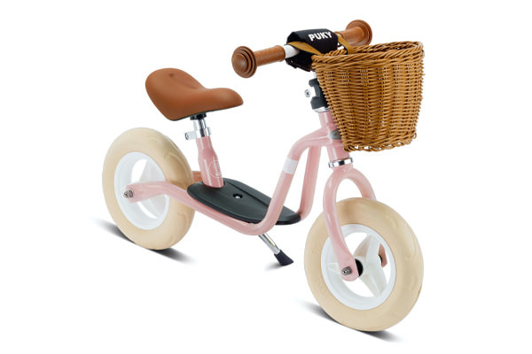 Vélo puky LR M - petit rose avec panier