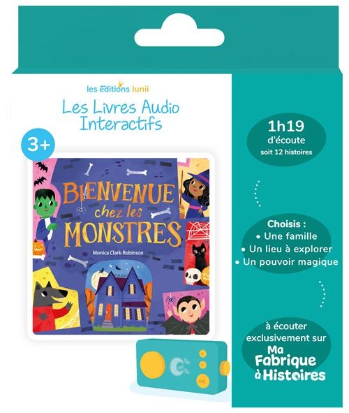 Lunii  - Livre audio Bienvenue chez les monstres 