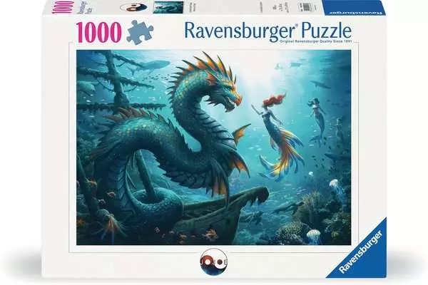120014348 - Puzzle 1000p -  Dragons Sirène Tortue