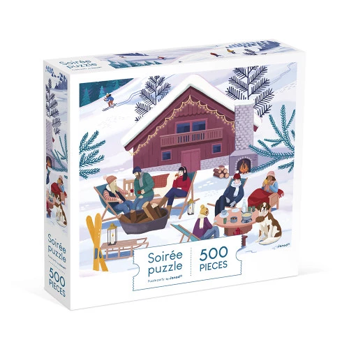 Puzzle 500 pièces - Hiver à la montagne 