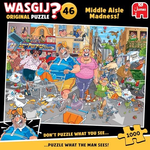 Puzzle wasgij #46 1000 pcs- Frénésie d' achat dans l'allée centrale !