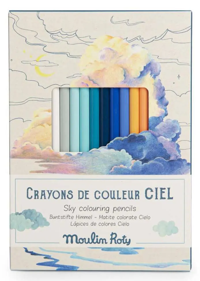 12 CRAYONS DE COULEUR + CARTES L'EXPLORATEUR