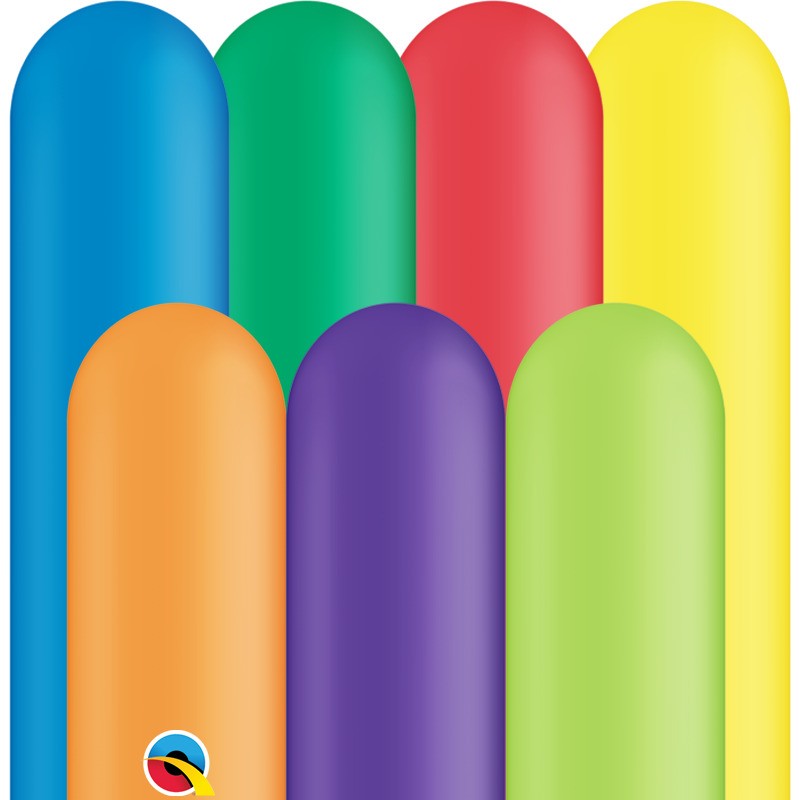 Sachet de 100 ballons à modeler Qualatex 260Q