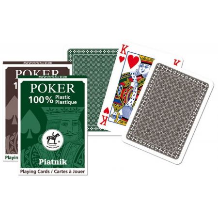 100% Plastique - jeu de 54 cartes piatnik