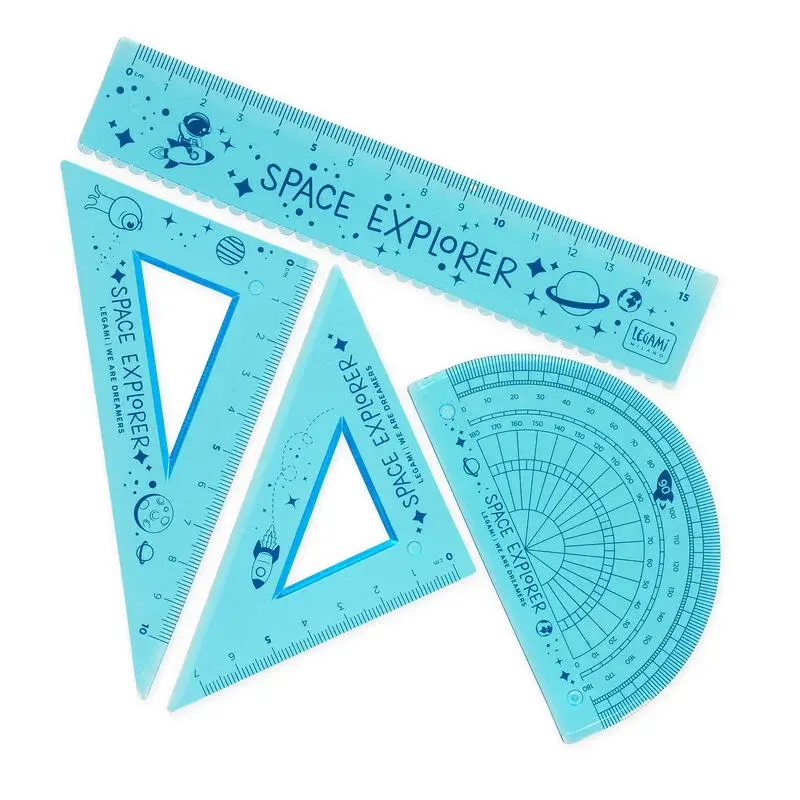 Set de géométrie bleu