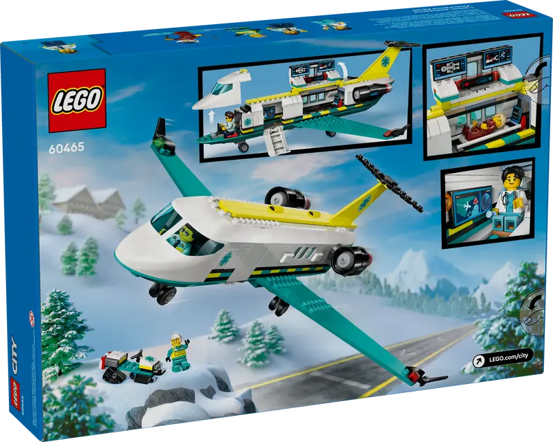 LEGO City Grands Véhicules - Avion Ambulance de Secours