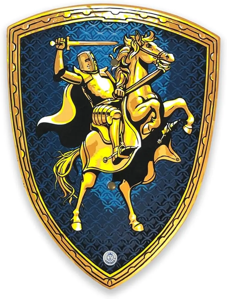 Bouclier chevalier bleu