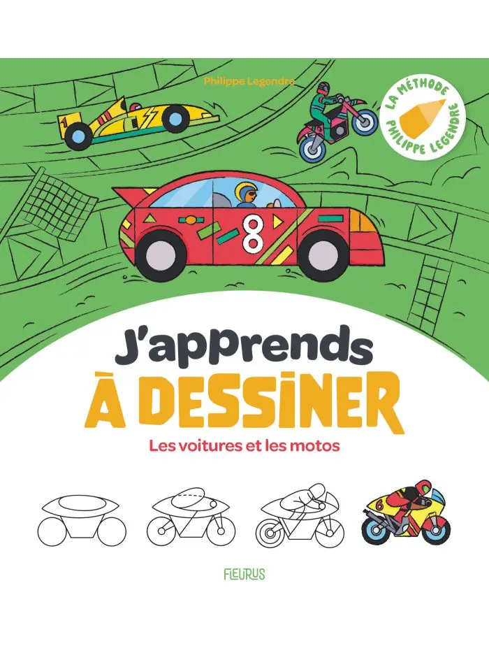 J'apprends à dessiner - Les voitures et les motos