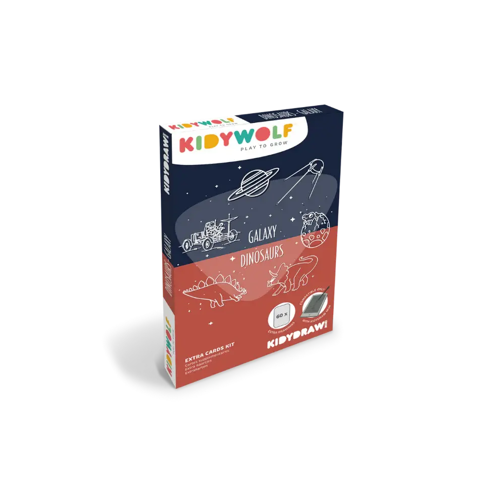 Recharge kidydraw mini dessins "dinosaures" et "galaxie"