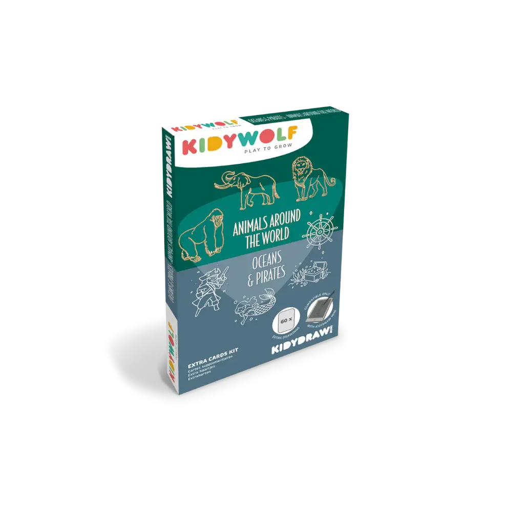 recharge kidydraw mini dessins "animaux autour du monde" et "oceans  et pirates"