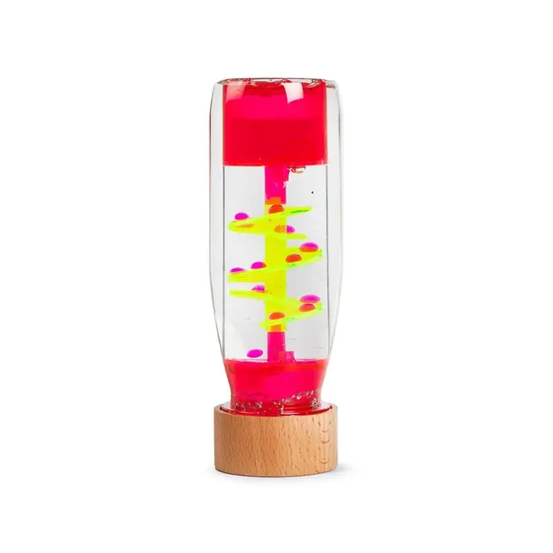 Bouteille sensorielle petit boum - Spiral rose