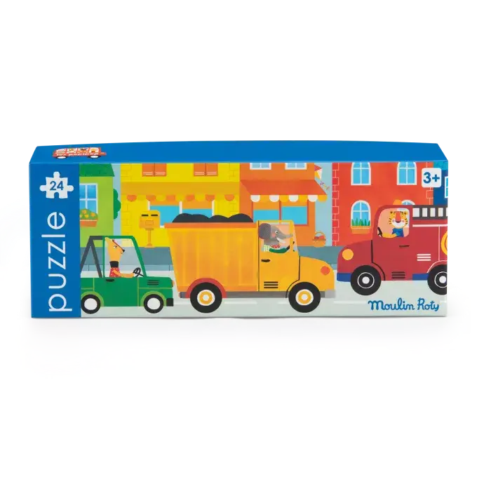 Puzzle 24p es Popipop - Les vehicules