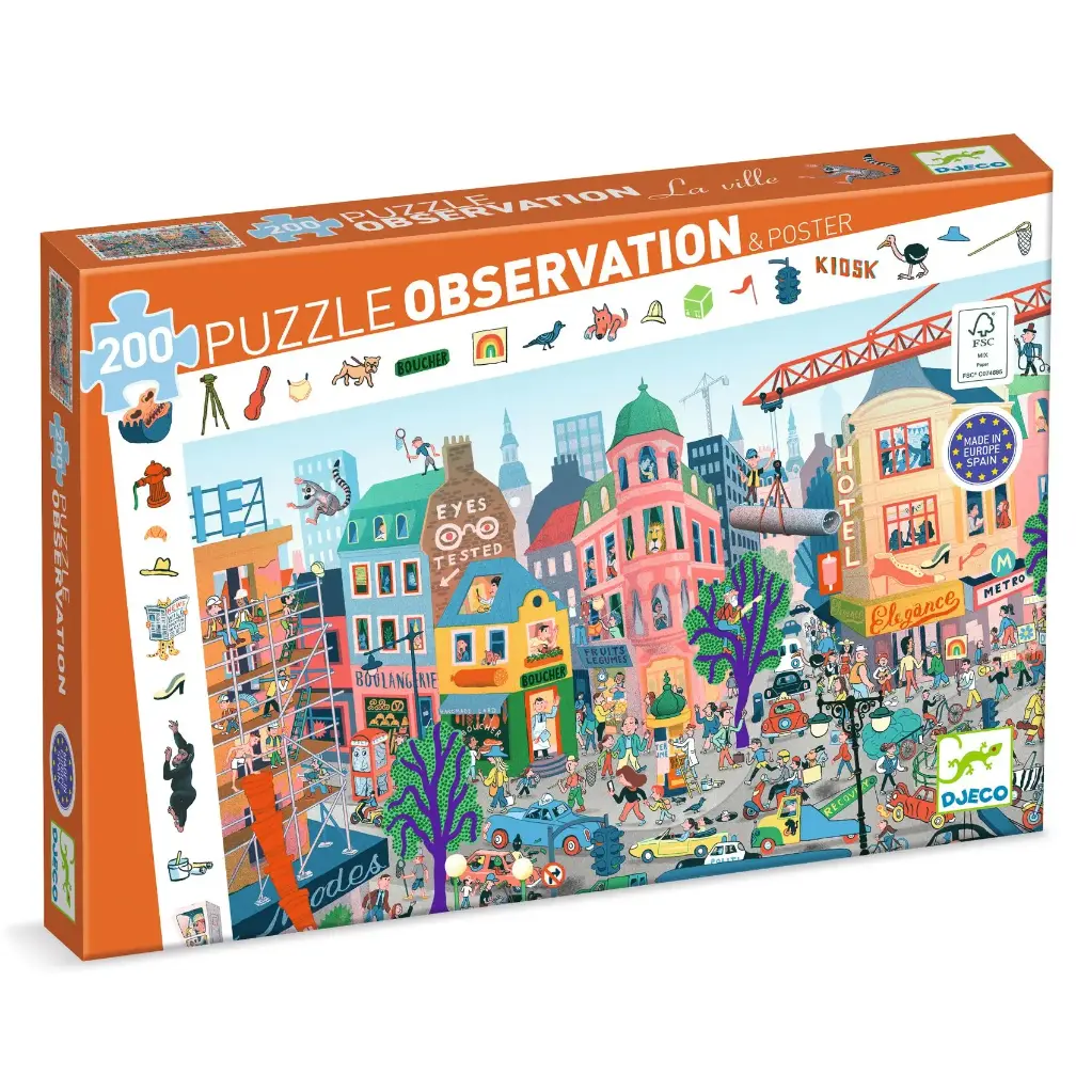 PUZZLE OBSERVATION - La ville - 200pcs