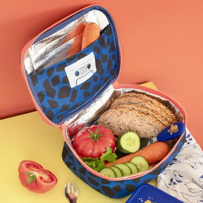 Sac isotherme puce et pilou