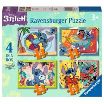 4 Puzzles - Disney Stitch (12, 16, 20, 24)