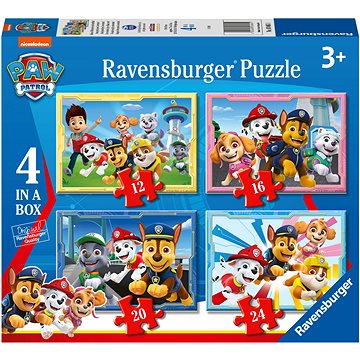 4 Puzzles - Pat Patrouille (12, 16, 20, 24)