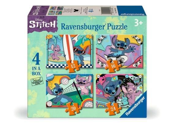 4 Puzzles - Disney Stitch(12, 16, 20, 24)