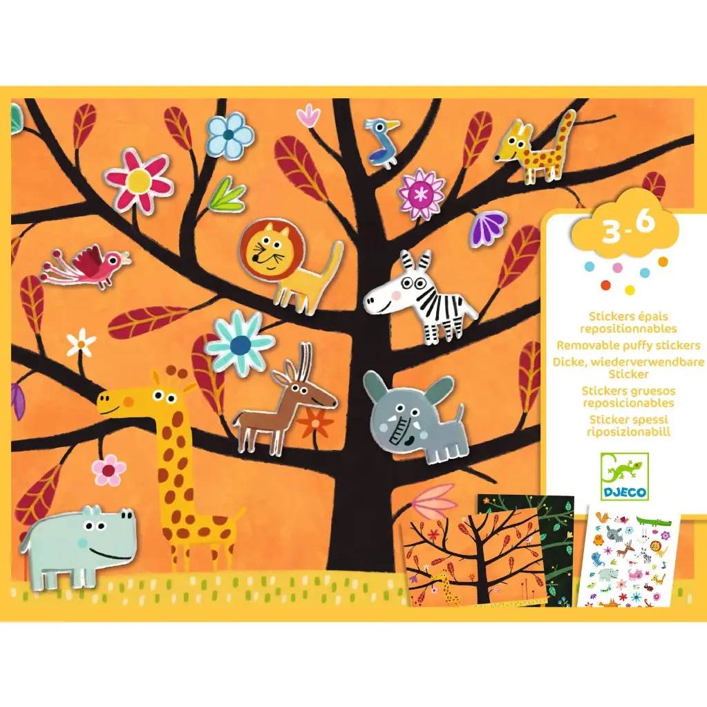 Créer avec des stickers - Chats perché