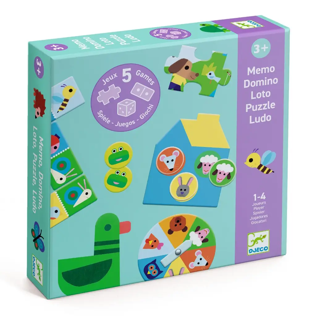 Memo, Domino, Loto, Puzzle, Ludo - A la ferme