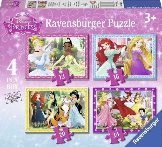 Disney Princesses - 4 in a Box Puzzle